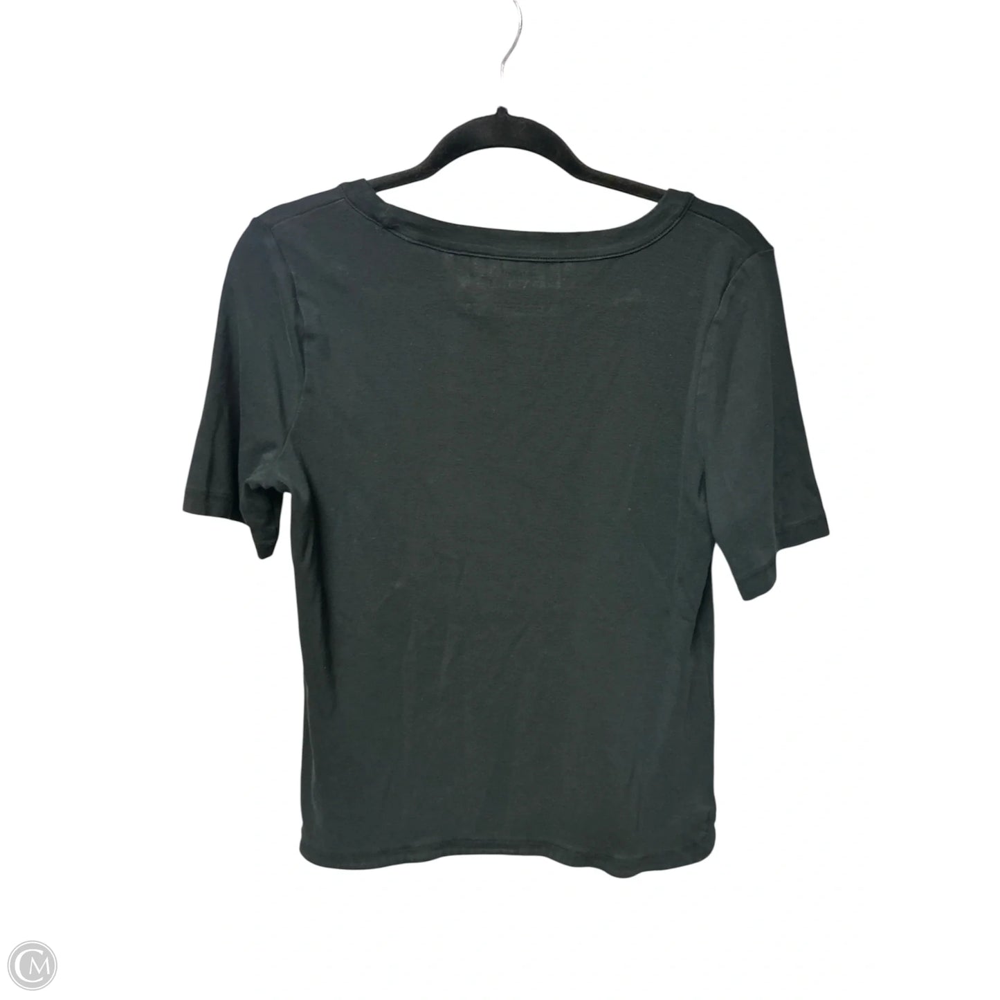 Top Short Sleeve Basic By Talbots In Black, Size: Lp