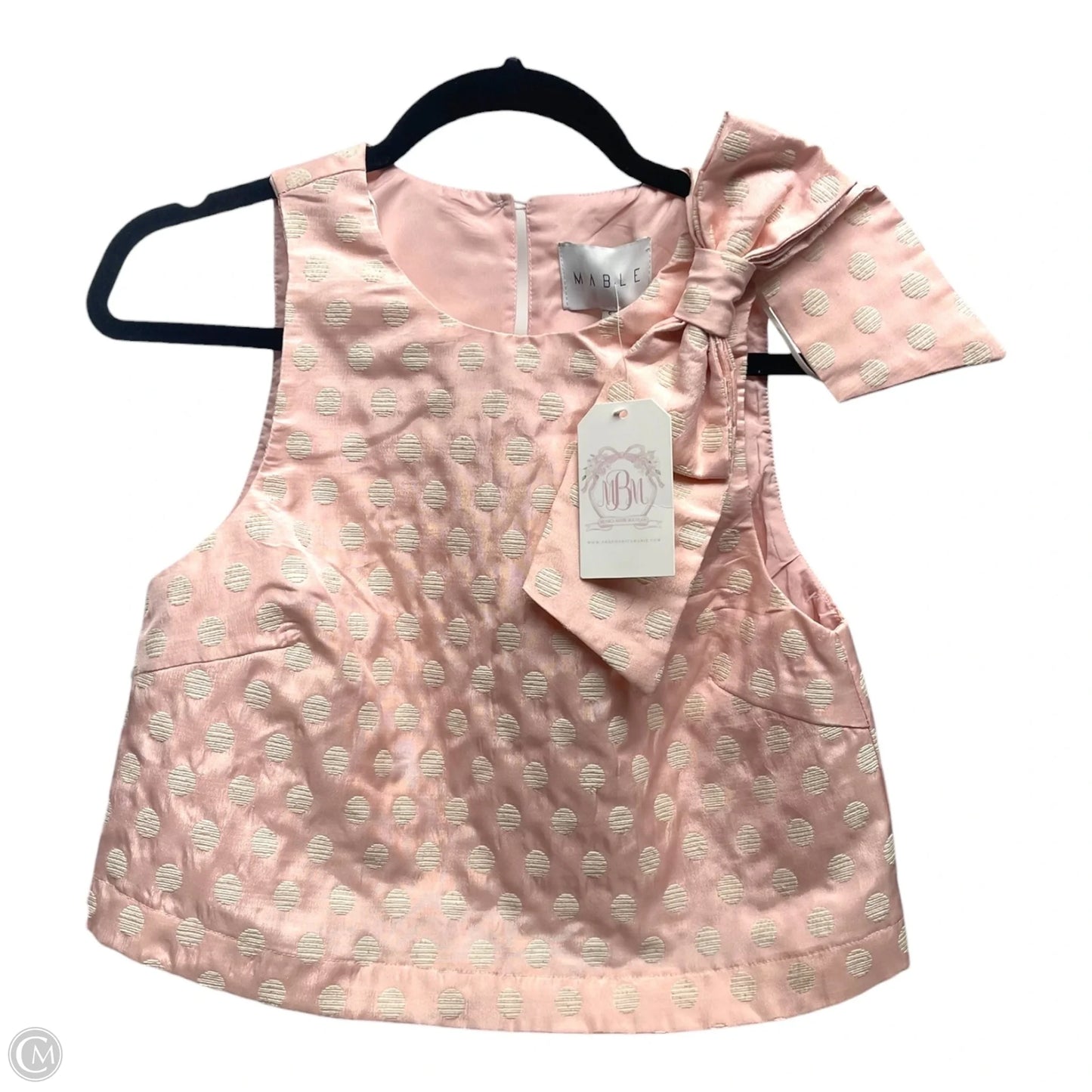 Top Sleeveless By Mable In Pink, Size: S