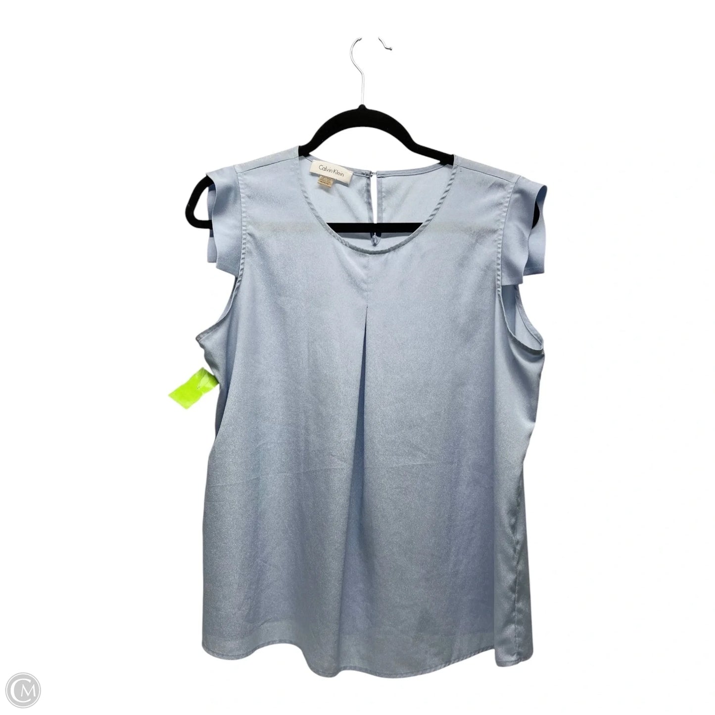Top Sleeveless By Calvin Klein In Blue, Size: M