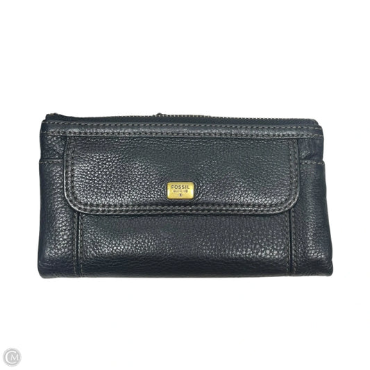 Wallet Leather By Fossil, Size: Small