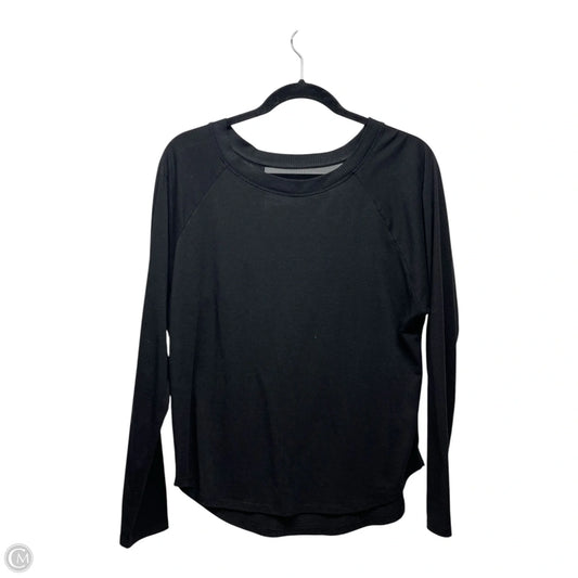 Athletic Top Long Sleeve Crewneck By Athleta In Black, Size: S