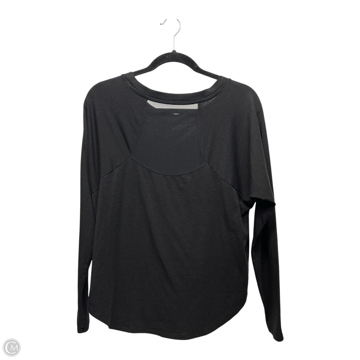 Athletic Top Long Sleeve Crewneck By Athleta In Black, Size: S