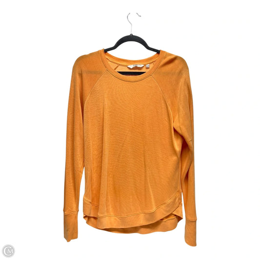Athletic Top Long Sleeve Crewneck By Athleta In Orange, Size: S