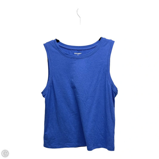Top Sleeveless Basic By Old Navy In Blue, Size: M