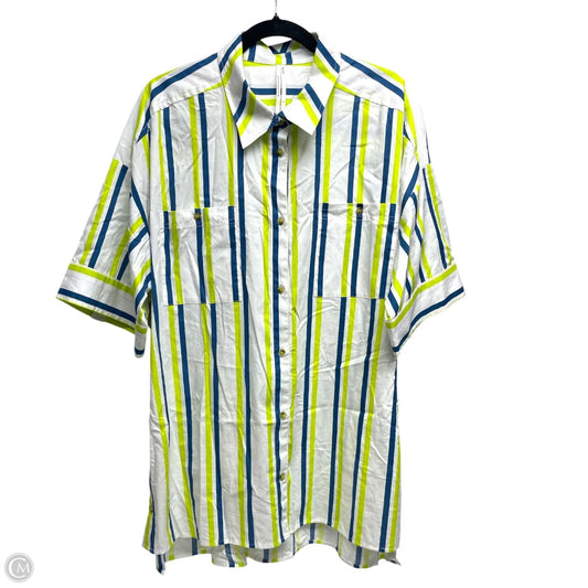 Tunic Short Sleeve By Anthropologie In Multi-colored, Size: M