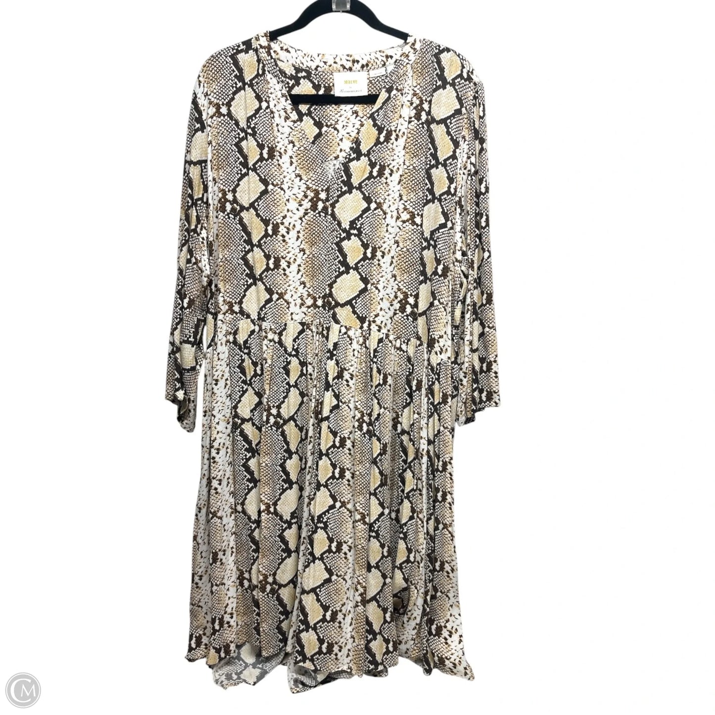Dress Casual Short By Maeve In Snakeskin Print, Size: 2x