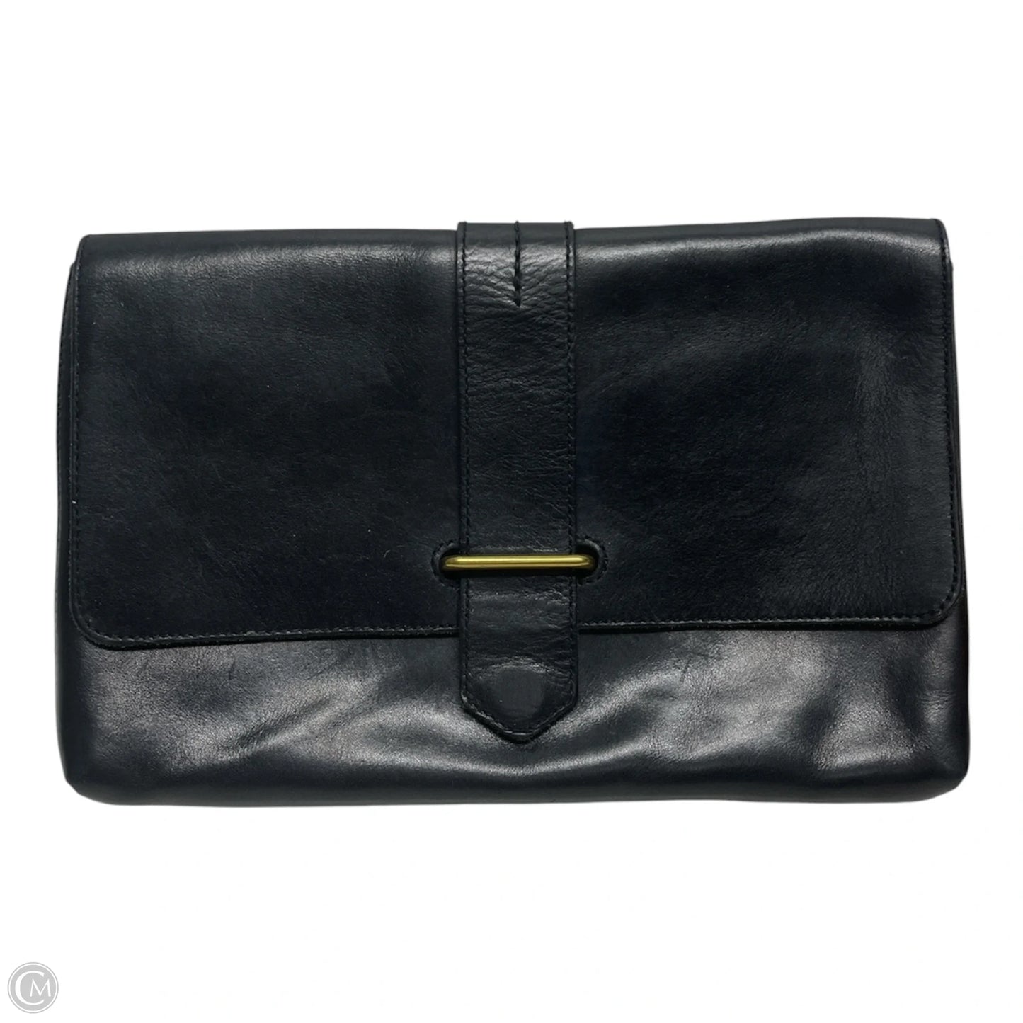 Clutch Leather By Madewell, Size: Large