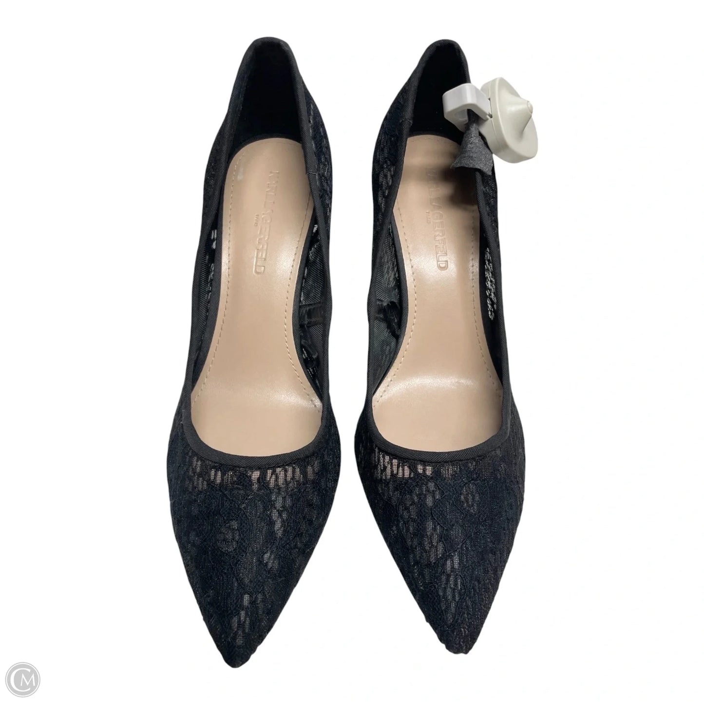 Shoes Designer By Karl Lagerfeld In Black, Size: 8.5