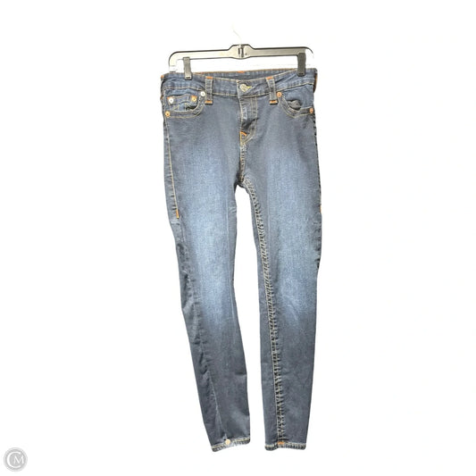 Jeans Skinny By True Religion In Blue, Size: 12