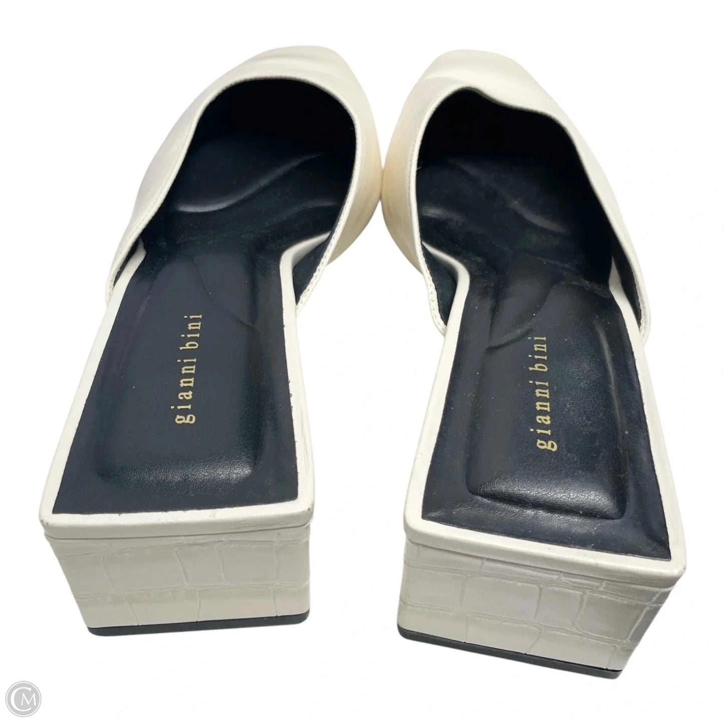 Shoes Heels Block By Gianni Bini In White, Size: 8.5