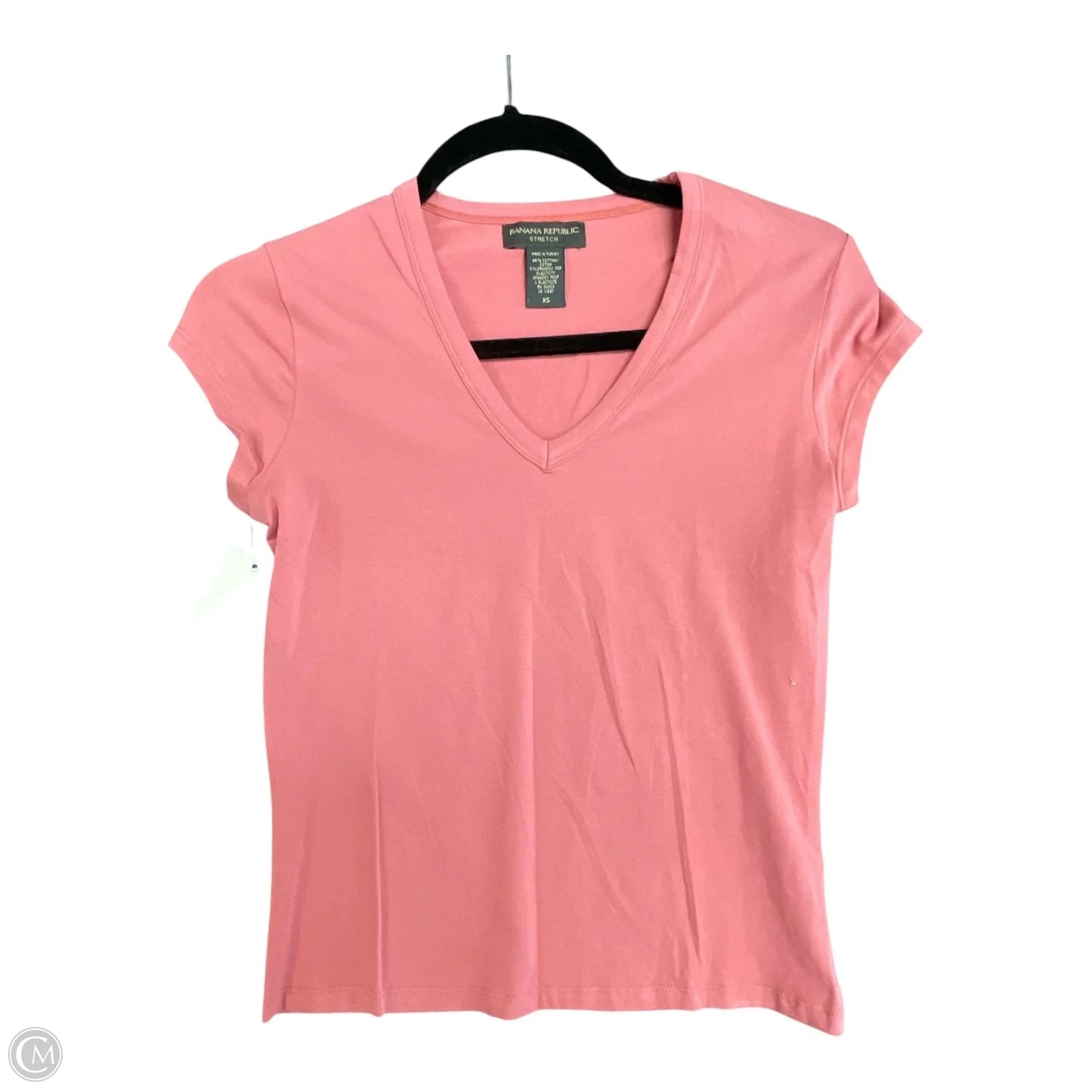 Top Short Sleeve By Banana Republic In Pink, Size: Xs