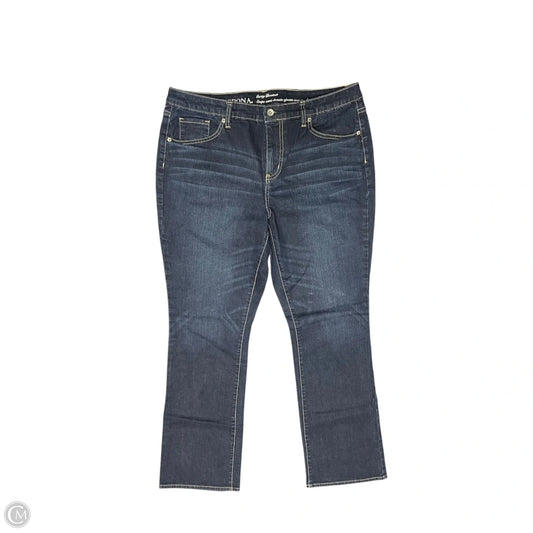 Jeans Boot Cut By Merona In Blue, Size: 14