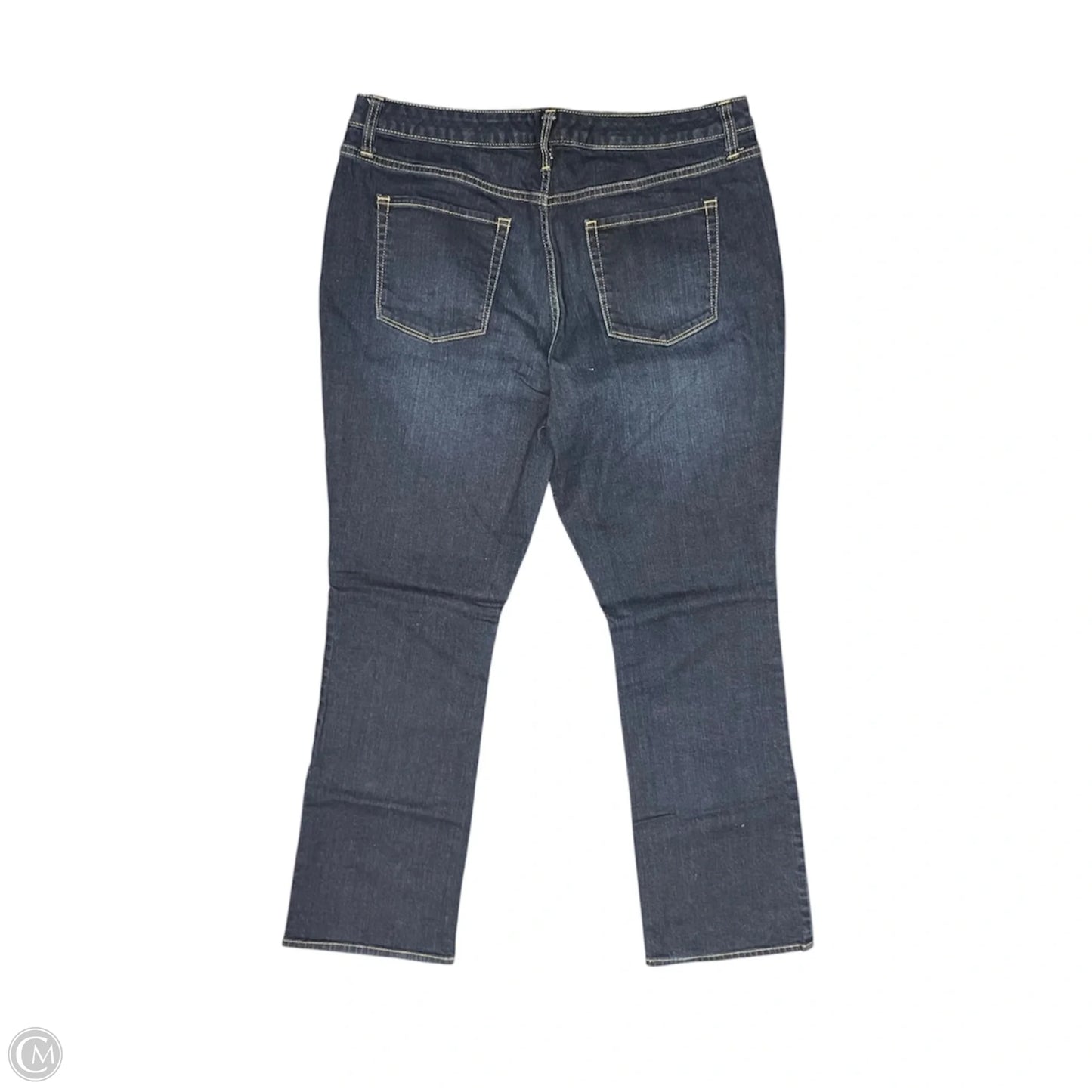 Jeans Boot Cut By Merona In Blue, Size: 14