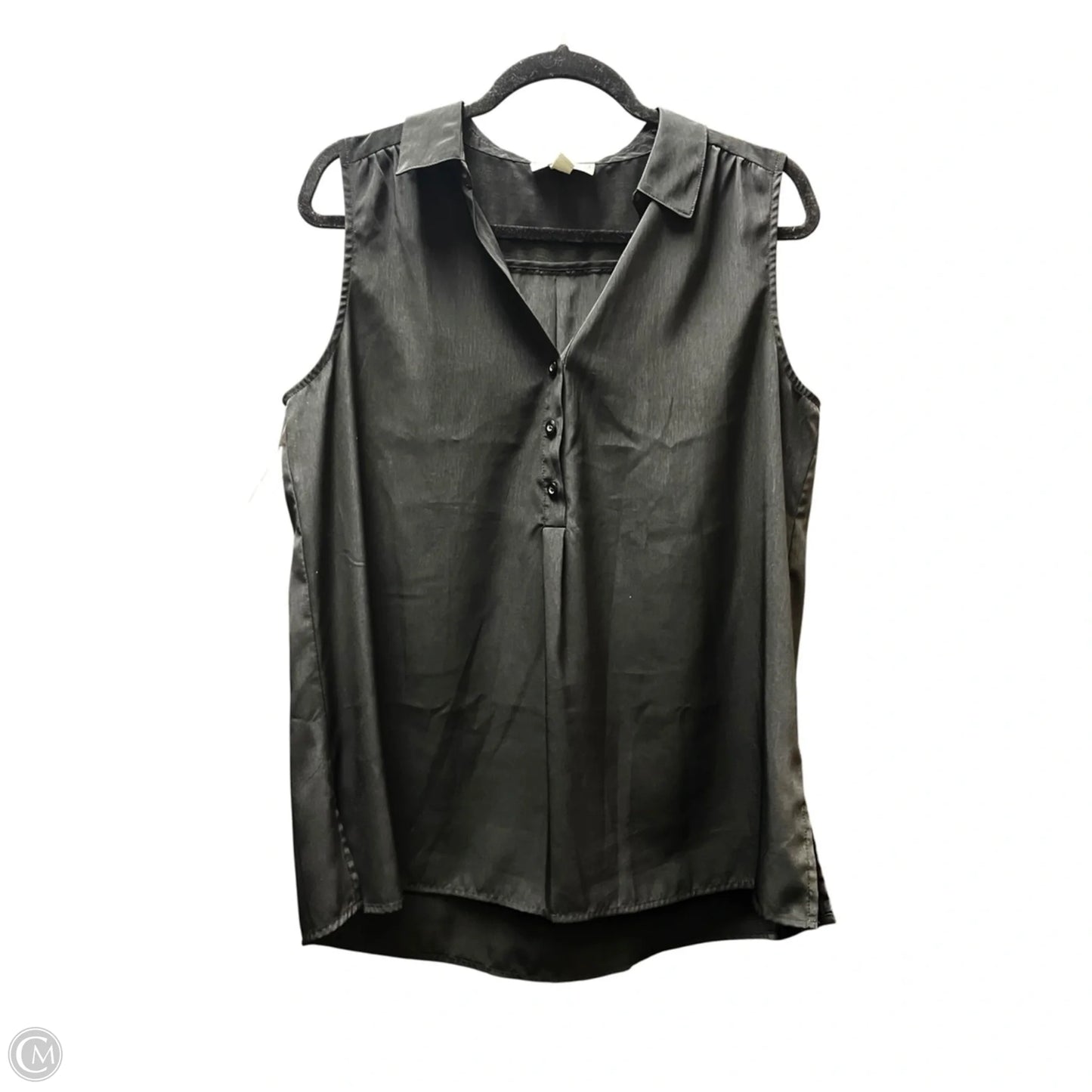 Top Sleeveless By Dana Buchman In Black, Size: L