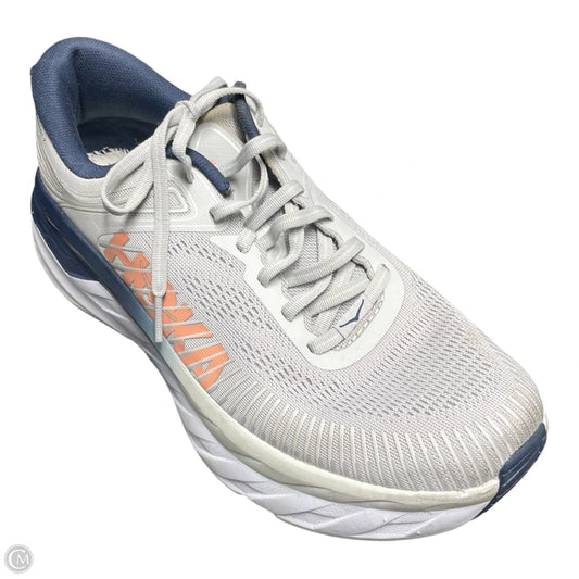Shoes Athletic By Hoka In Blue & Grey, Size: 10.5