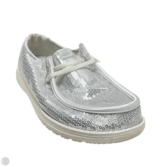 Shoes Flats By Hey Dude In White, Size: 8