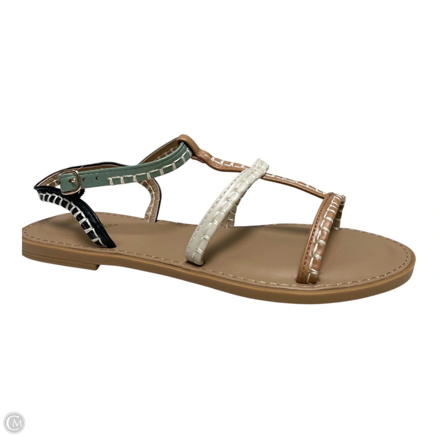 Sandals Flats By Bamboo In Tan, Size: 8
