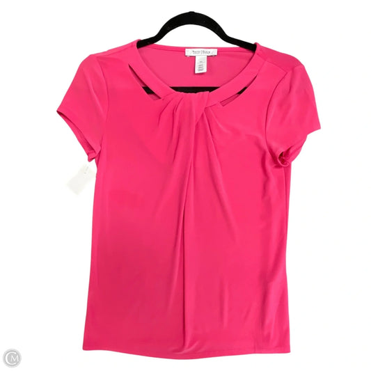 Top Short Sleeve By White House Black Market In Pink, Size: Xs