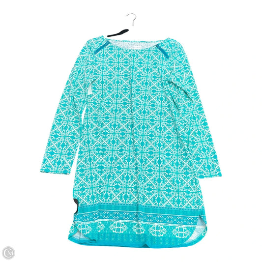 Dress Casual Short By Cabana Life In Green & White, Size: Xl