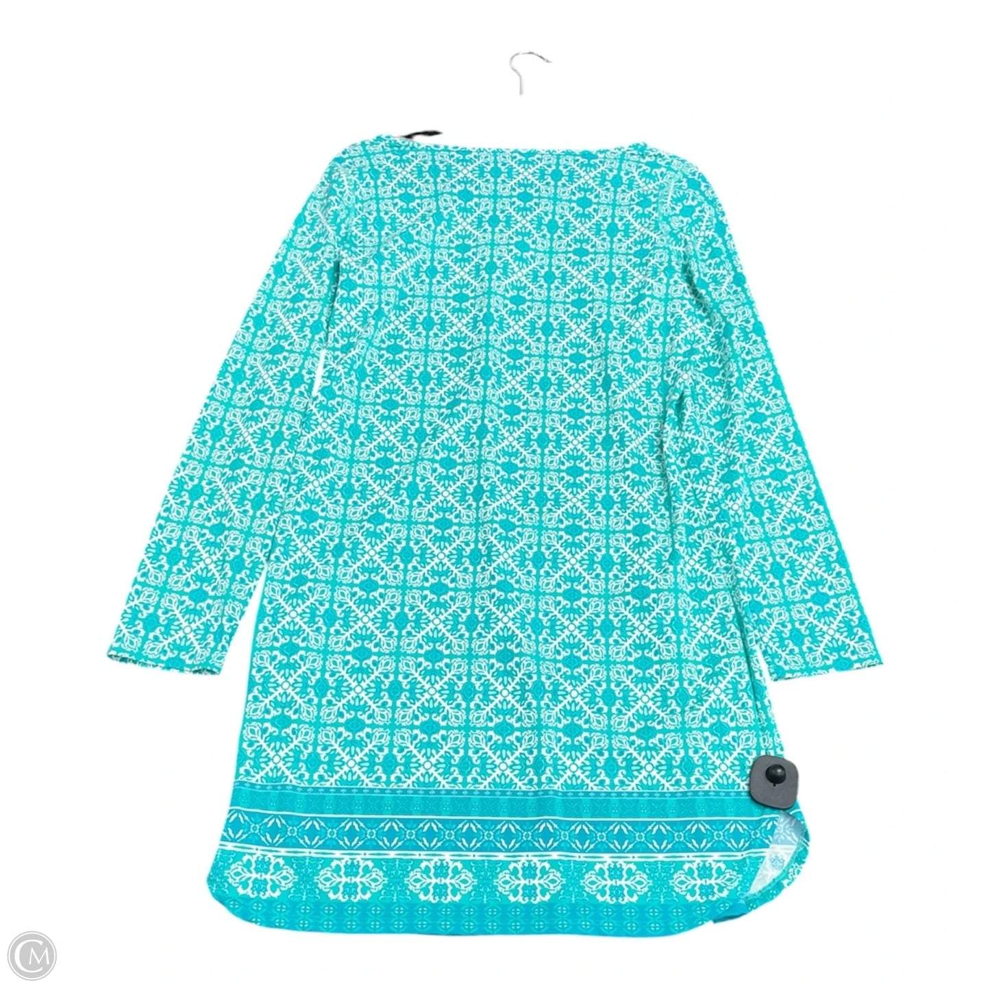 Dress Casual Short By Cabana Life In Green & White, Size: Xl