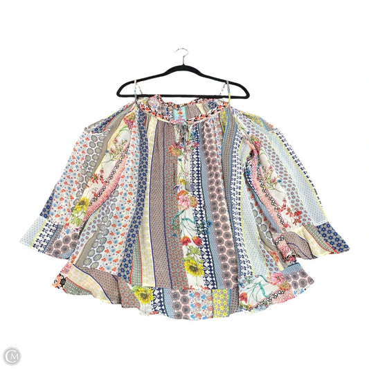 Top Long Sleeve Designer By Johnny Was In Multi-colored, Size: Xl