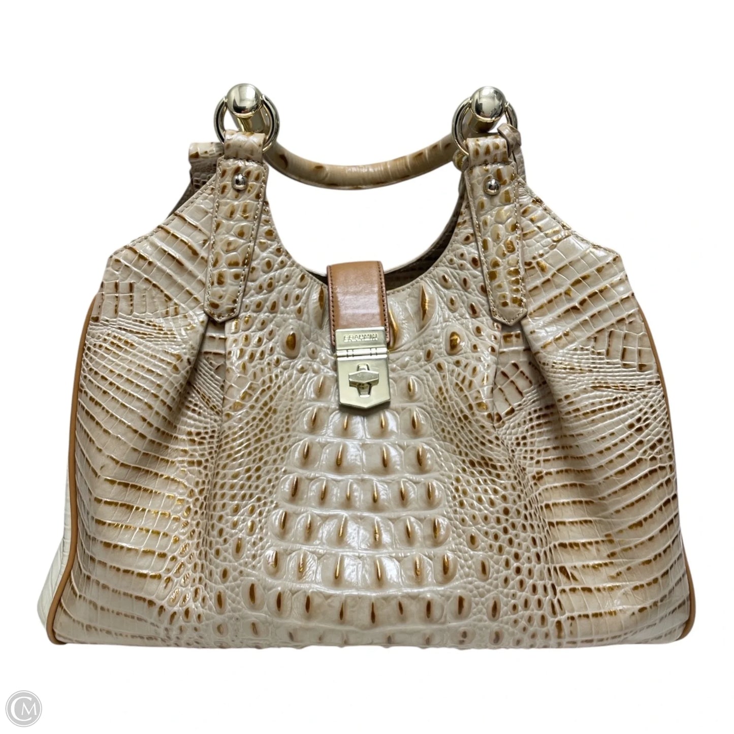 Handbag Designer By Brahmin, Size: Large