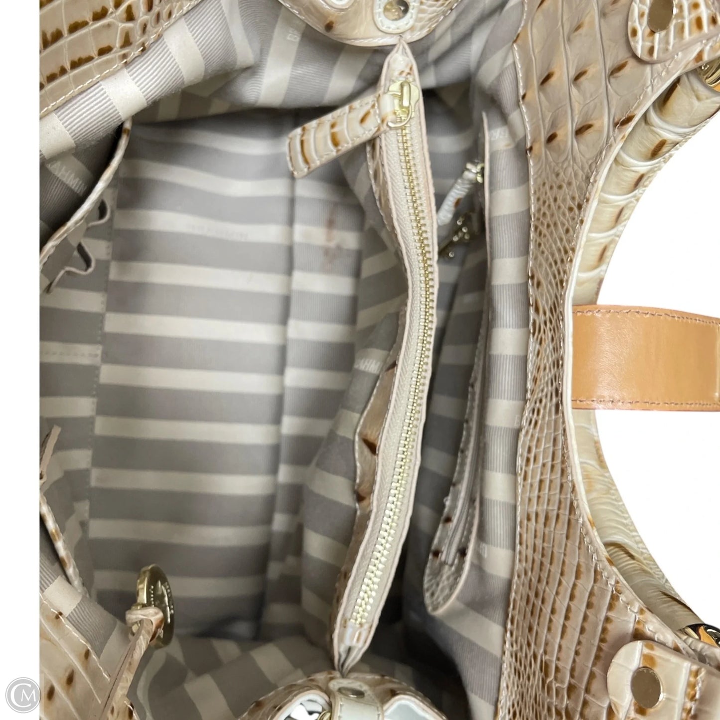Handbag Designer By Brahmin, Size: Large