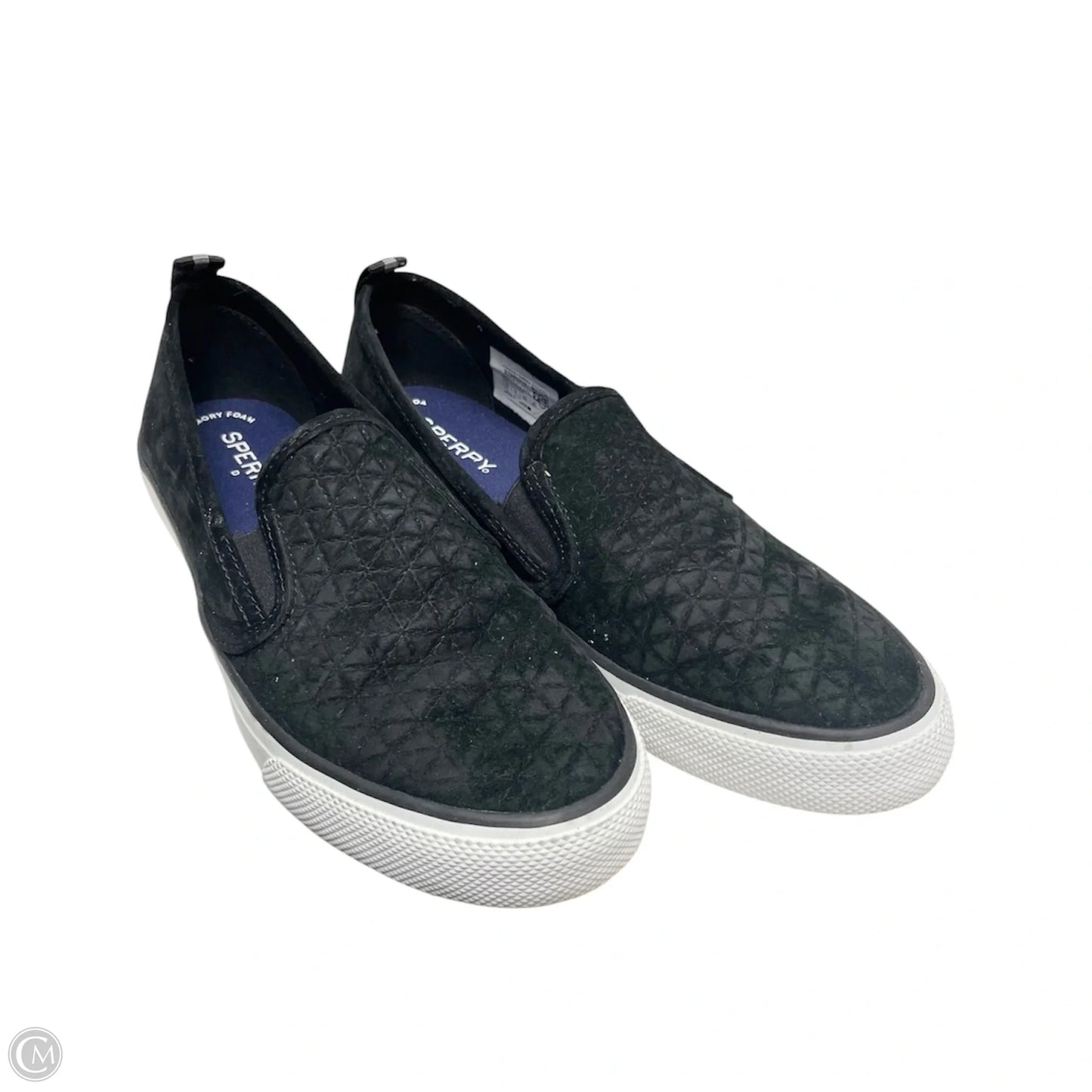 Shoes Flats By Sperry In Black & White, Size: 8.5