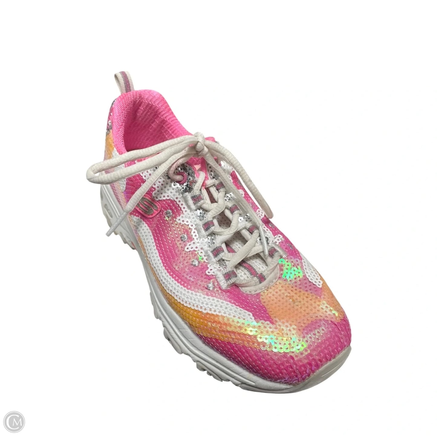 Shoes Sneakers By Skechers In Pink & White, Size: 5.5