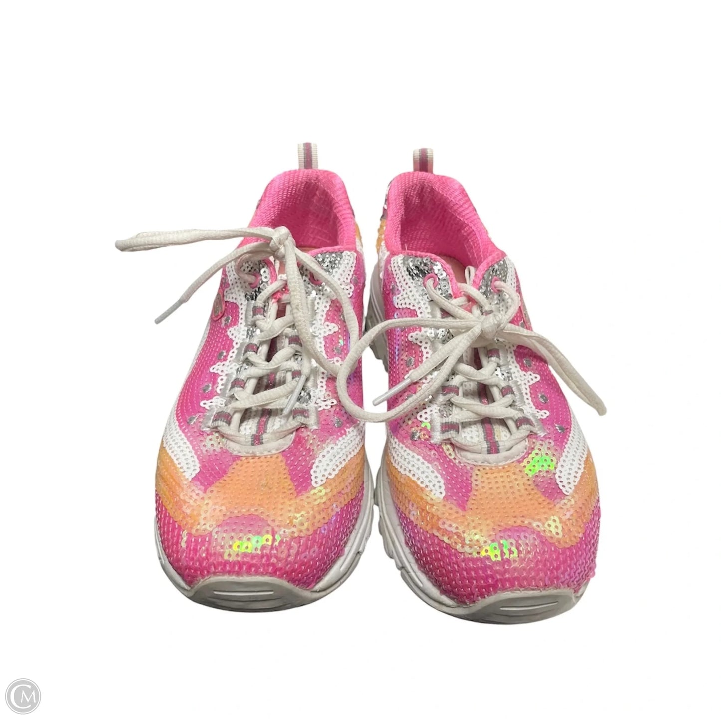 Shoes Sneakers By Skechers In Pink & White, Size: 5.5