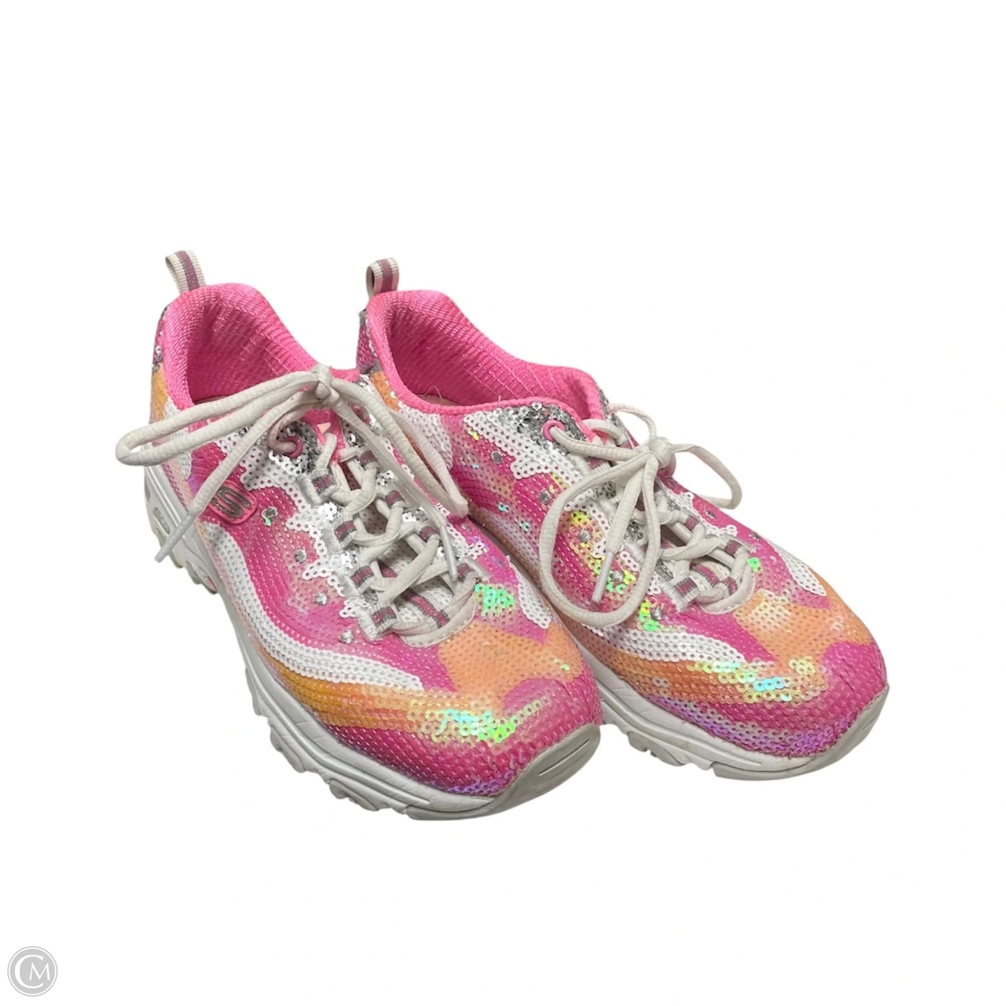 Shoes Sneakers By Skechers In Pink & White, Size: 5.5