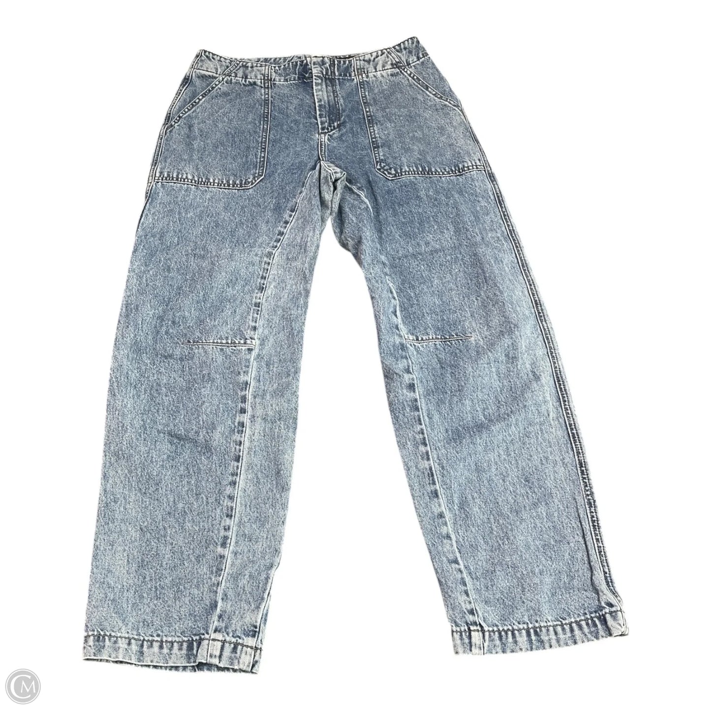 Jeans Wide Leg By Rag And Bone In Blue, Size: 6