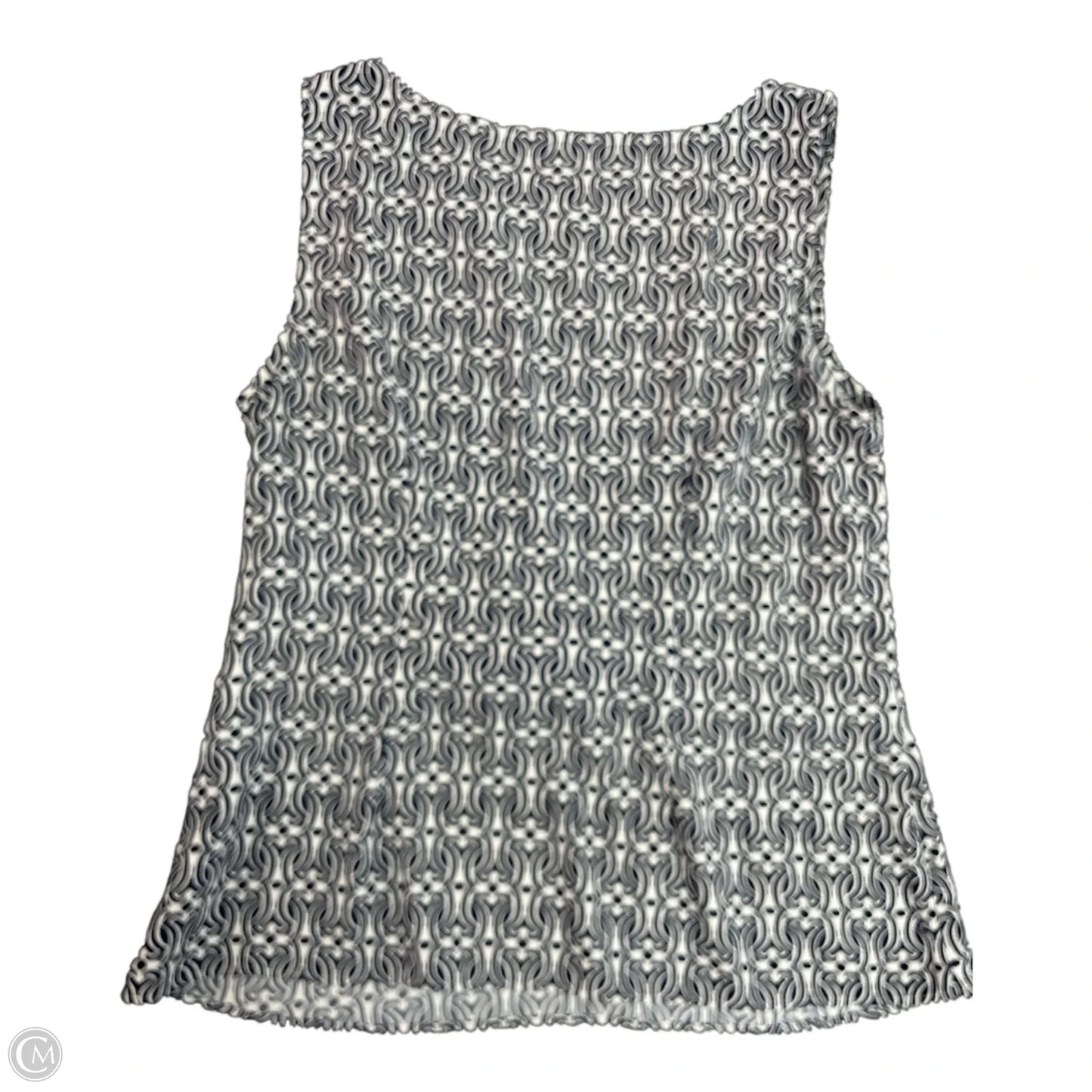 Top Sleeveless By Talbots In Black & White, Size: S