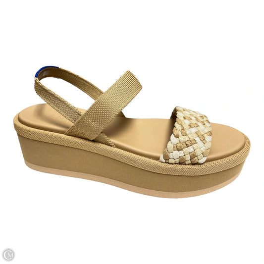 Sandals Heels Platform By Rothys In Tan, Size: 7.5