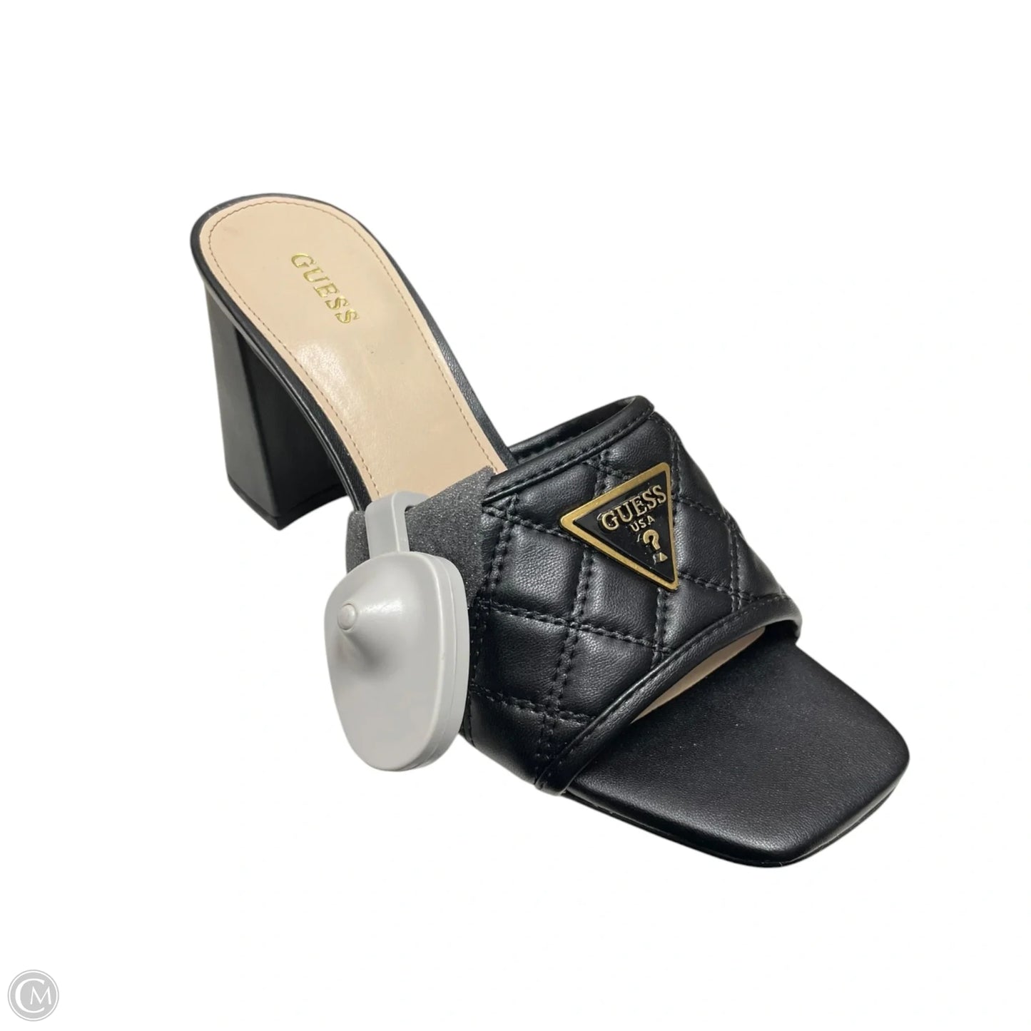Shoes Heels Block By Guess In Black, Size: 8.5