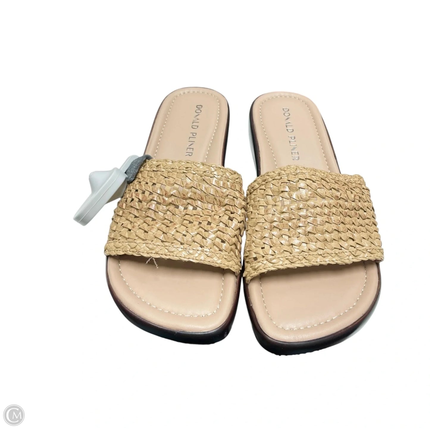 Sandals Heels Wedge By Donald Pliner In Tan, Size: 7.5