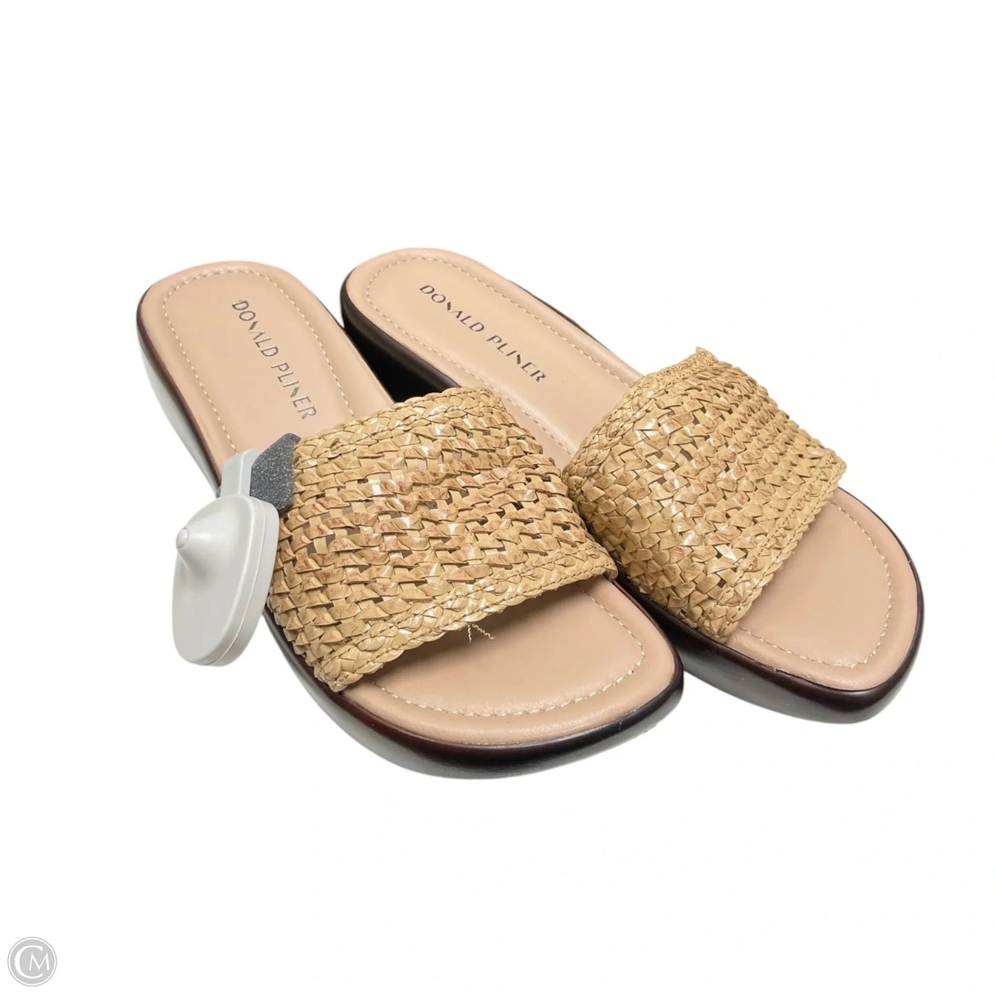 Sandals Heels Wedge By Donald Pliner In Tan, Size: 7.5