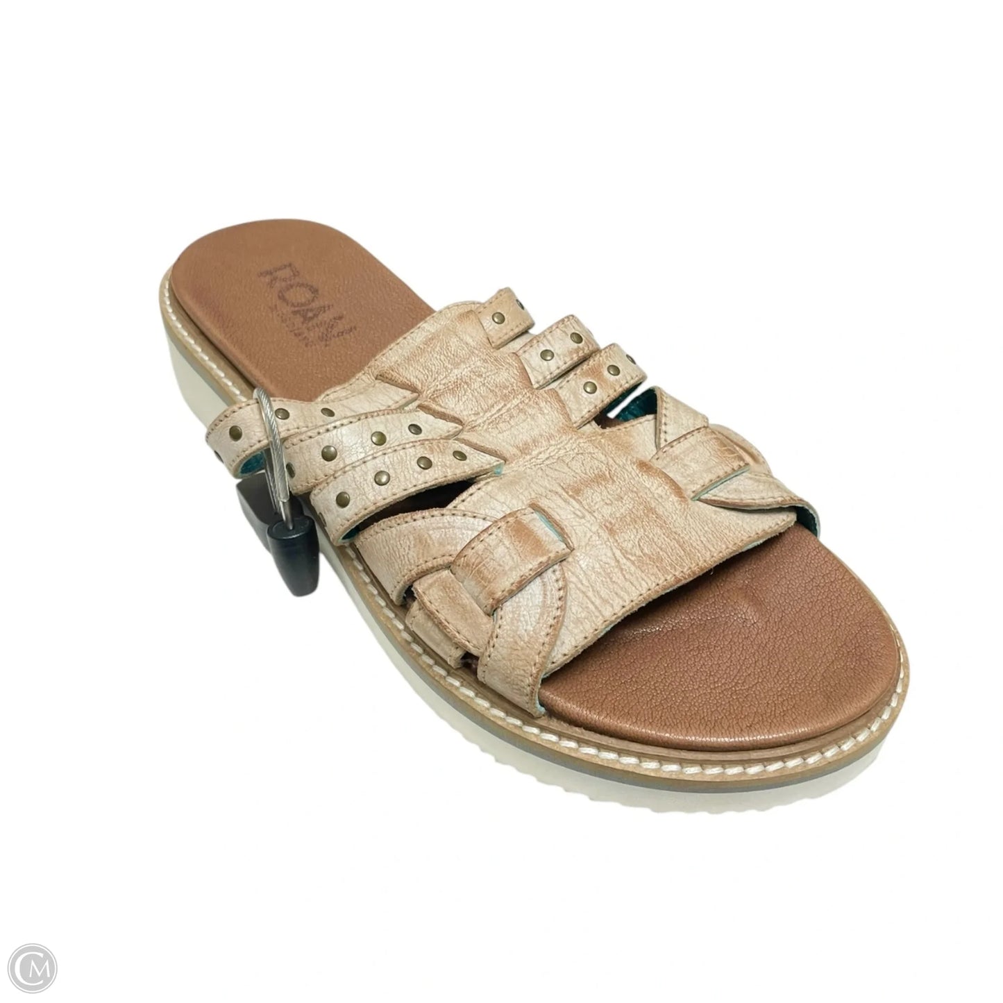 Sandals Heels Platform By Bed Stu In Tan, Size: 9