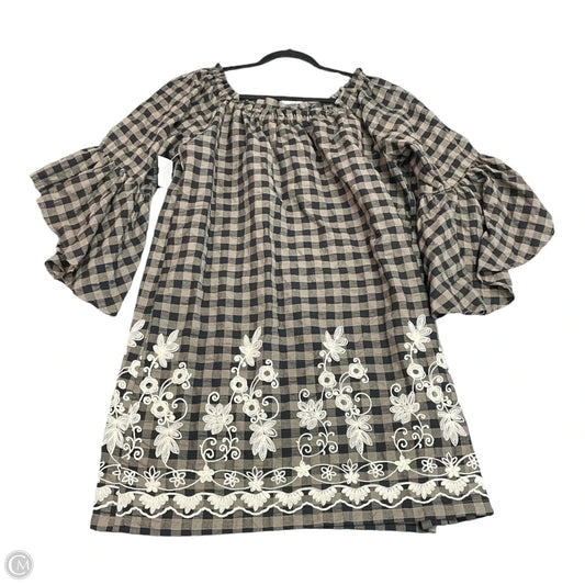 Dress Casual Short By Uncle Frank In Plaid Pattern, Size: L