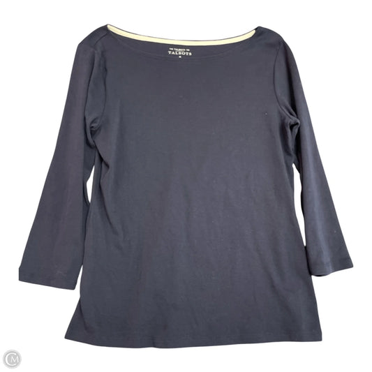 Top Long Sleeve By Talbots In Blue, Size: M