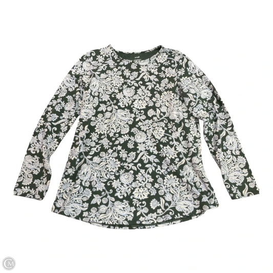 Top Long Sleeve By Pure Jill In Blue & Green, Size: S