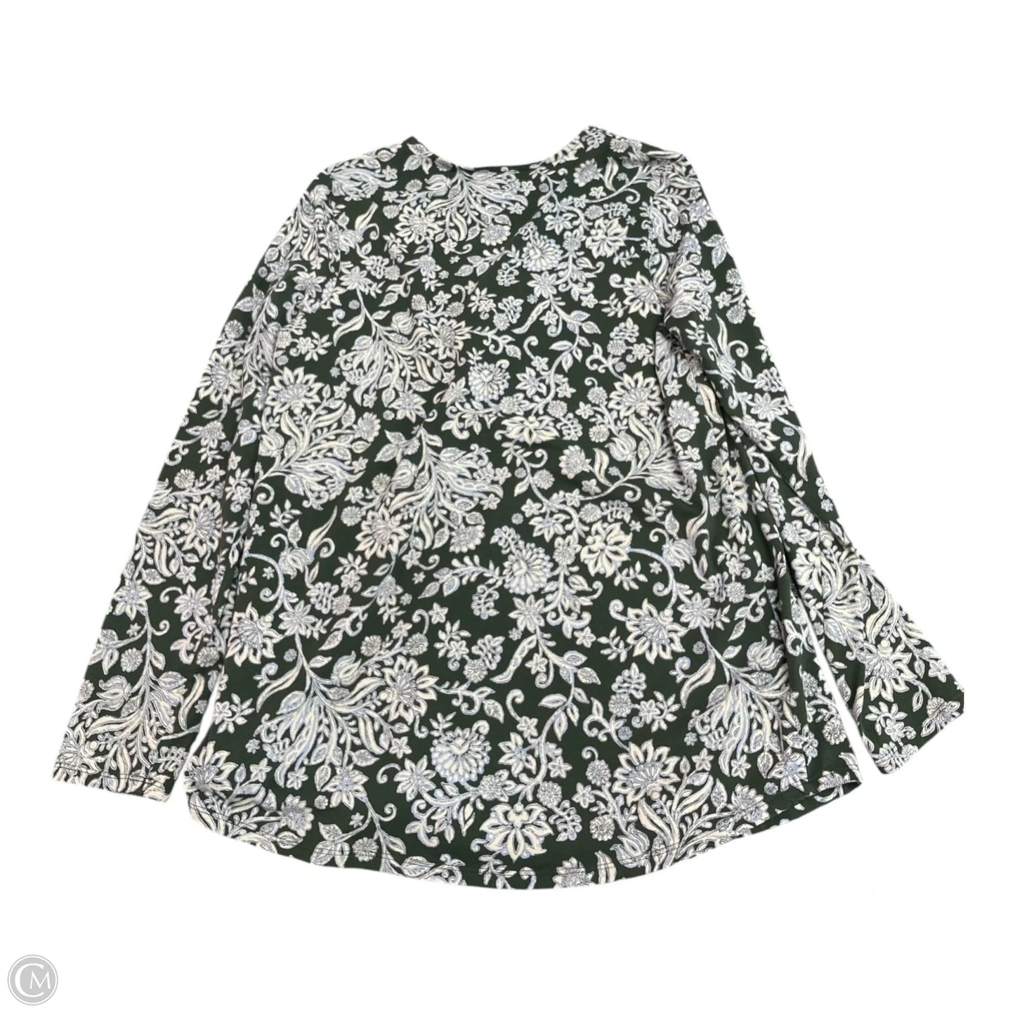 Top Long Sleeve By Pure Jill In Blue & Green, Size: S