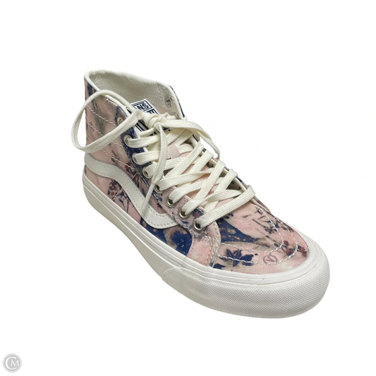 Shoes Sneakers By Vans In Pink & White, Size: 5