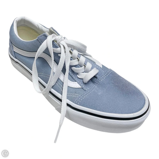 Shoes Sneakers By Vans In Blue & White, Size: 7