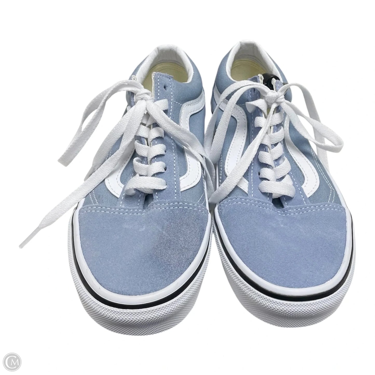Shoes Sneakers By Vans In Blue & White, Size: 7