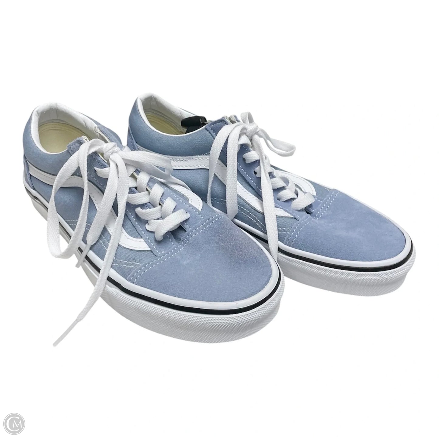 Shoes Sneakers By Vans In Blue & White, Size: 7