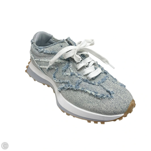Shoes Sneakers Platform By Steve Madden In Blue & White, Size: 8