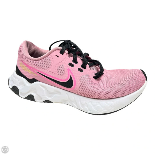 Shoes Athletic By Nike In Pink & White, Size: 9