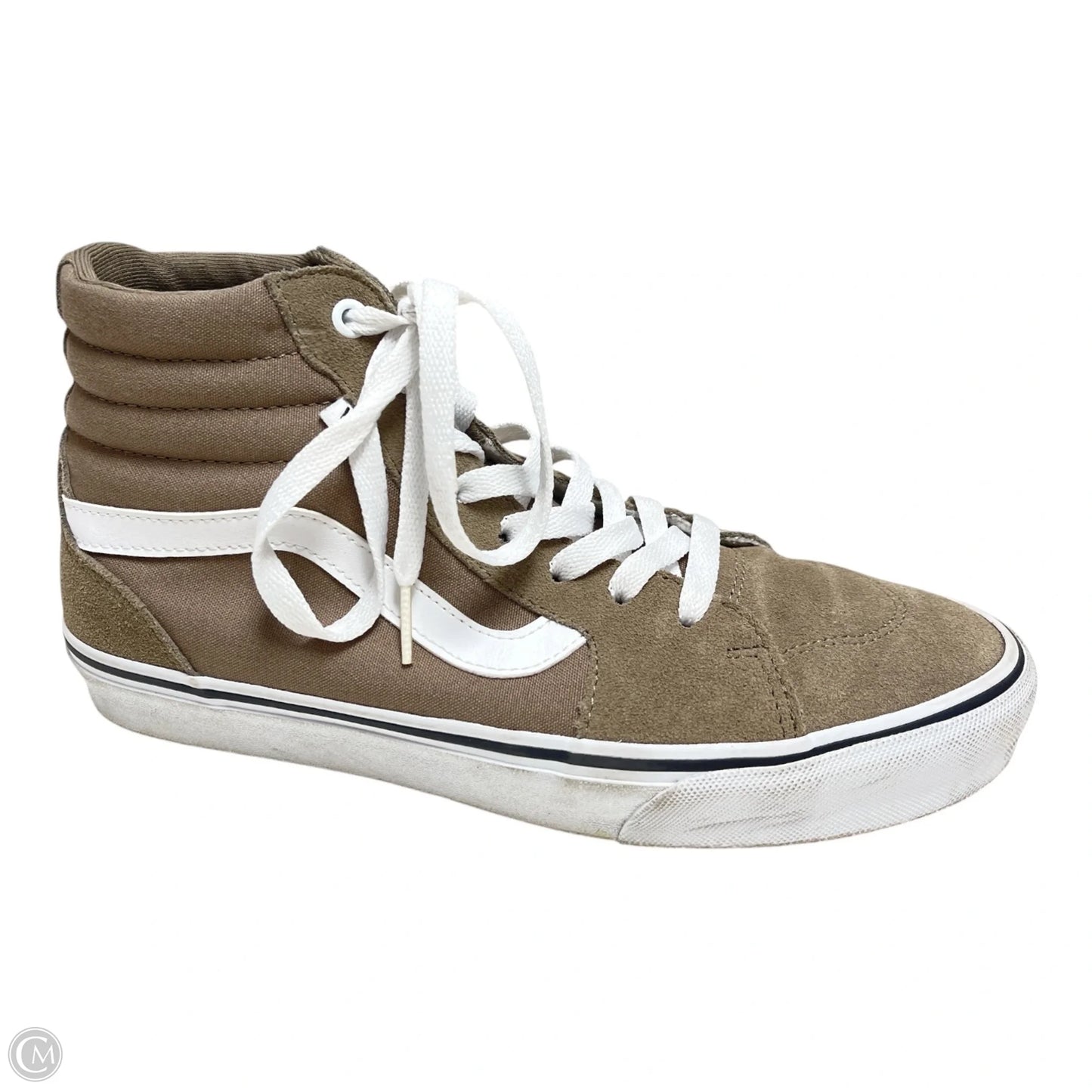 Shoes Sneakers By Vans In Brown & White, Size: 10