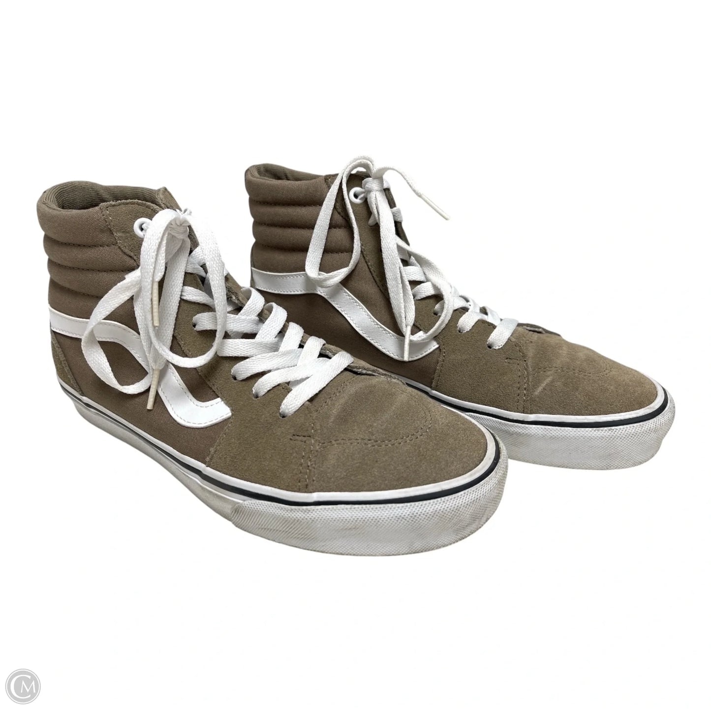 Shoes Sneakers By Vans In Brown & White, Size: 10